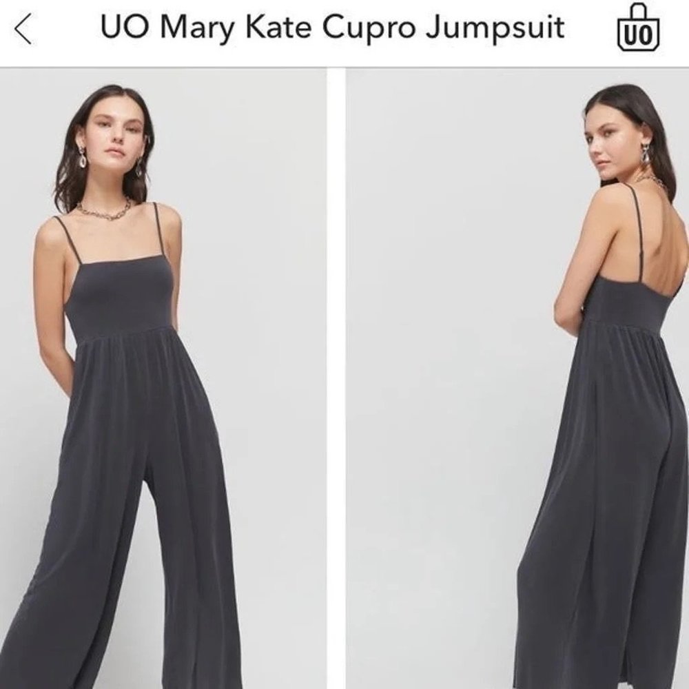 NWT Urban Outfitters Mary Kate Cupro Jumpsuit